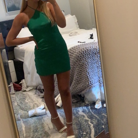 Green Backless XS Dress - Picture 1 of 3